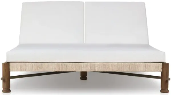 Finnegan Alessi Linen Outdoor Double Chaise