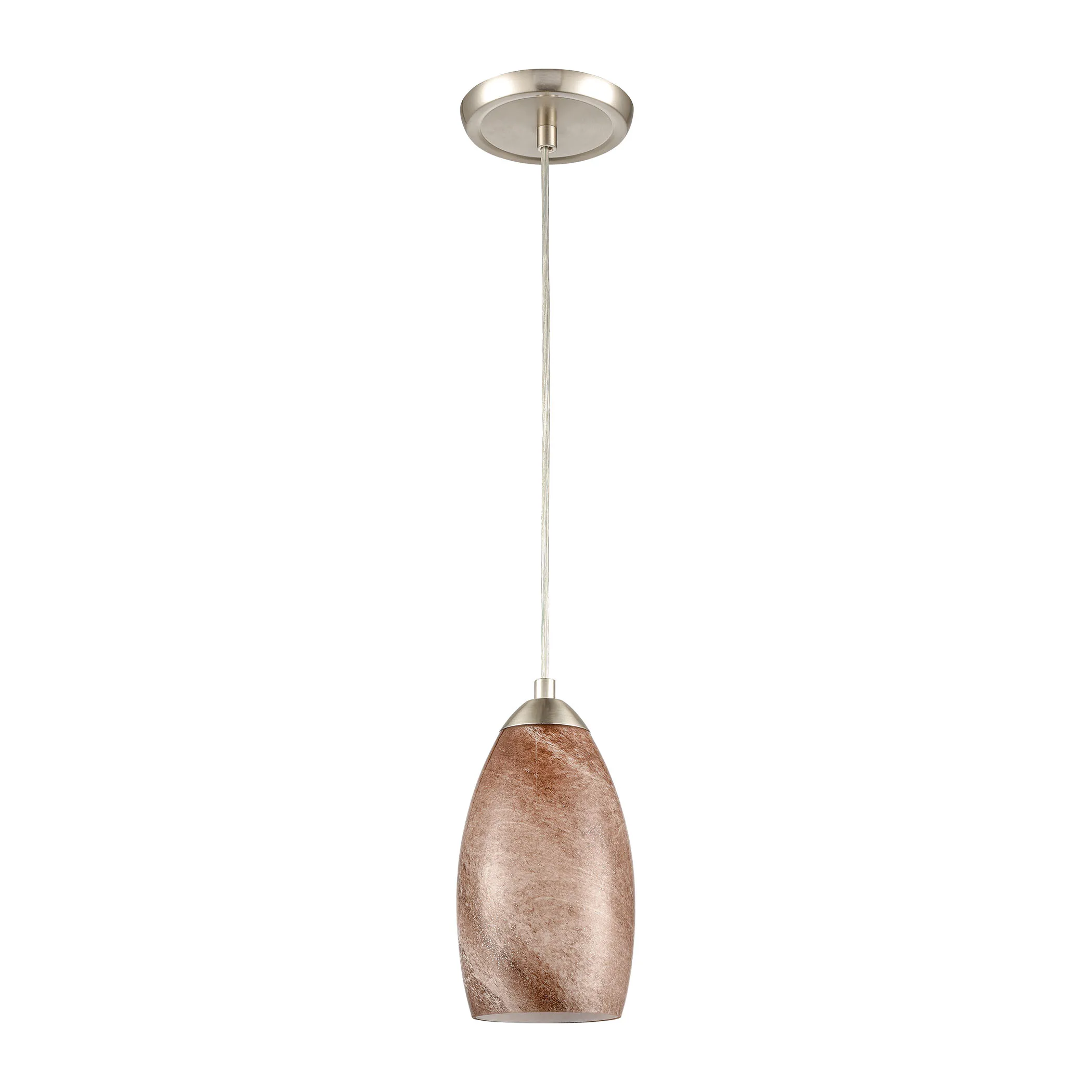 Planetario 5'' Wide 1-Light Brown Mini Pendant