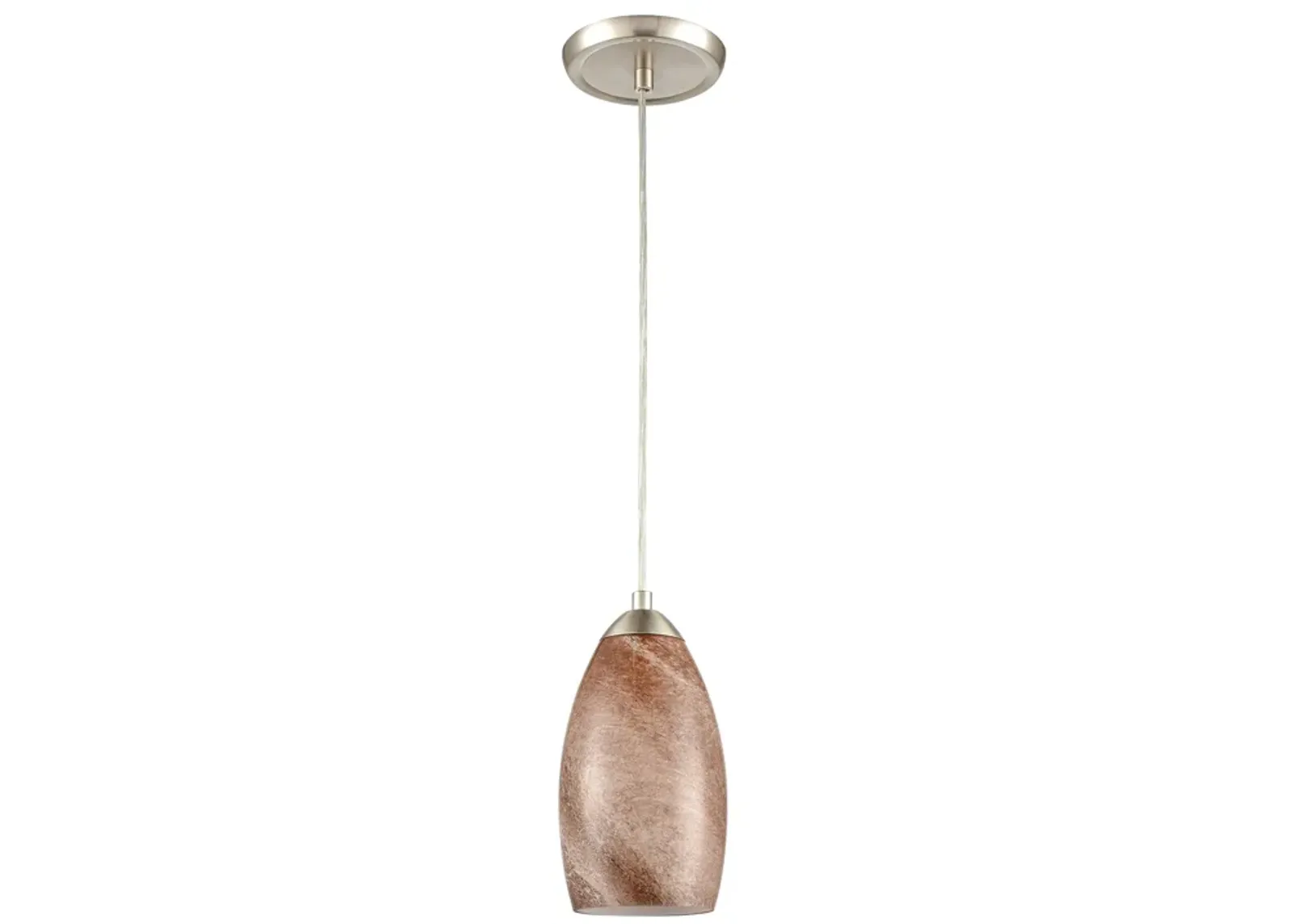 Planetario 5'' Wide 1-Light Brown Mini Pendant