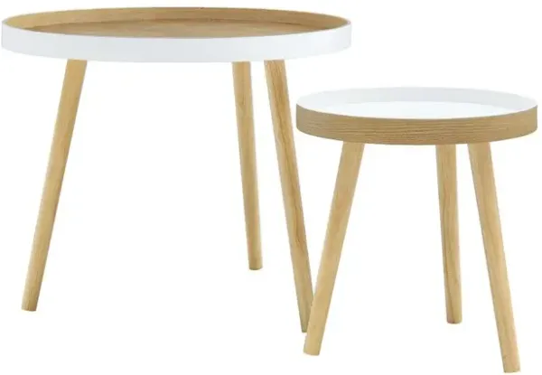 Tucked Round Coffee Table Set