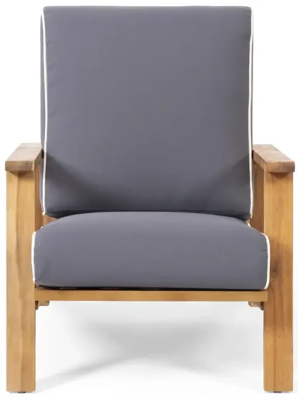 Merax Modern Adirondack Acacia Wood Outdoor Chair