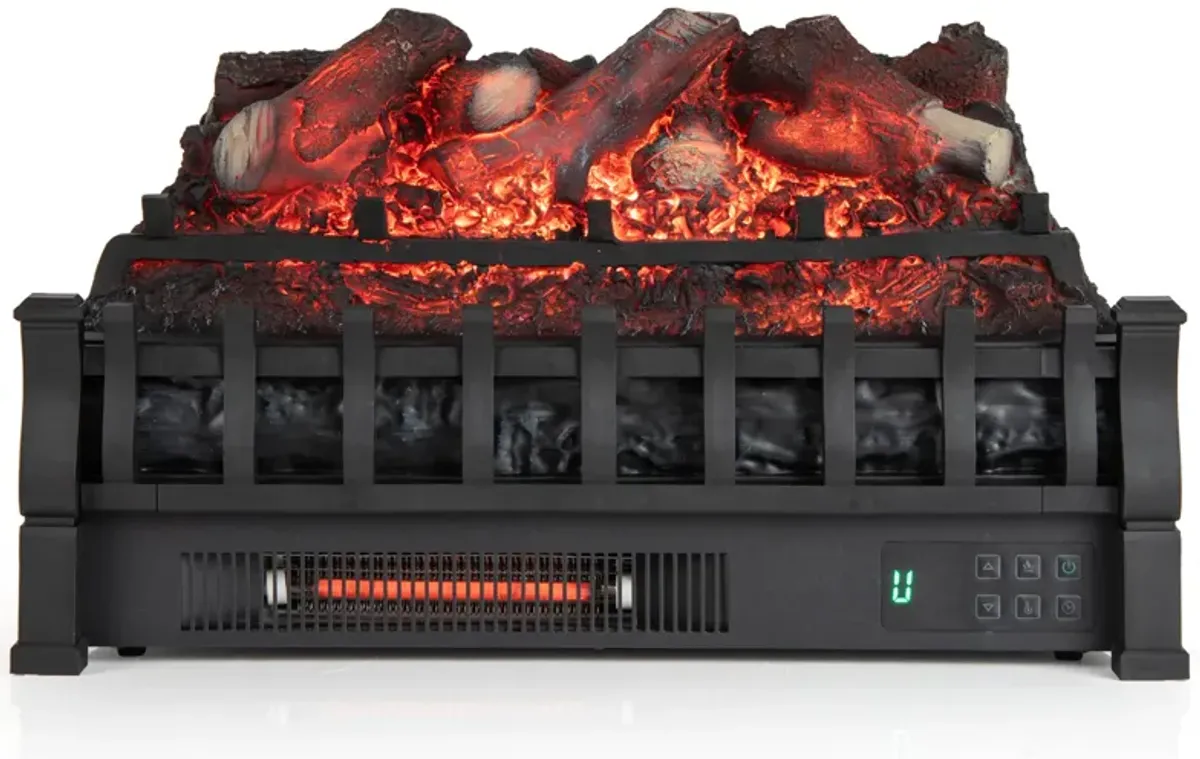 Infrared Quartz Electric Fireplace with Adjustable 3D Flame for Efficient Home Heating and Ambiance