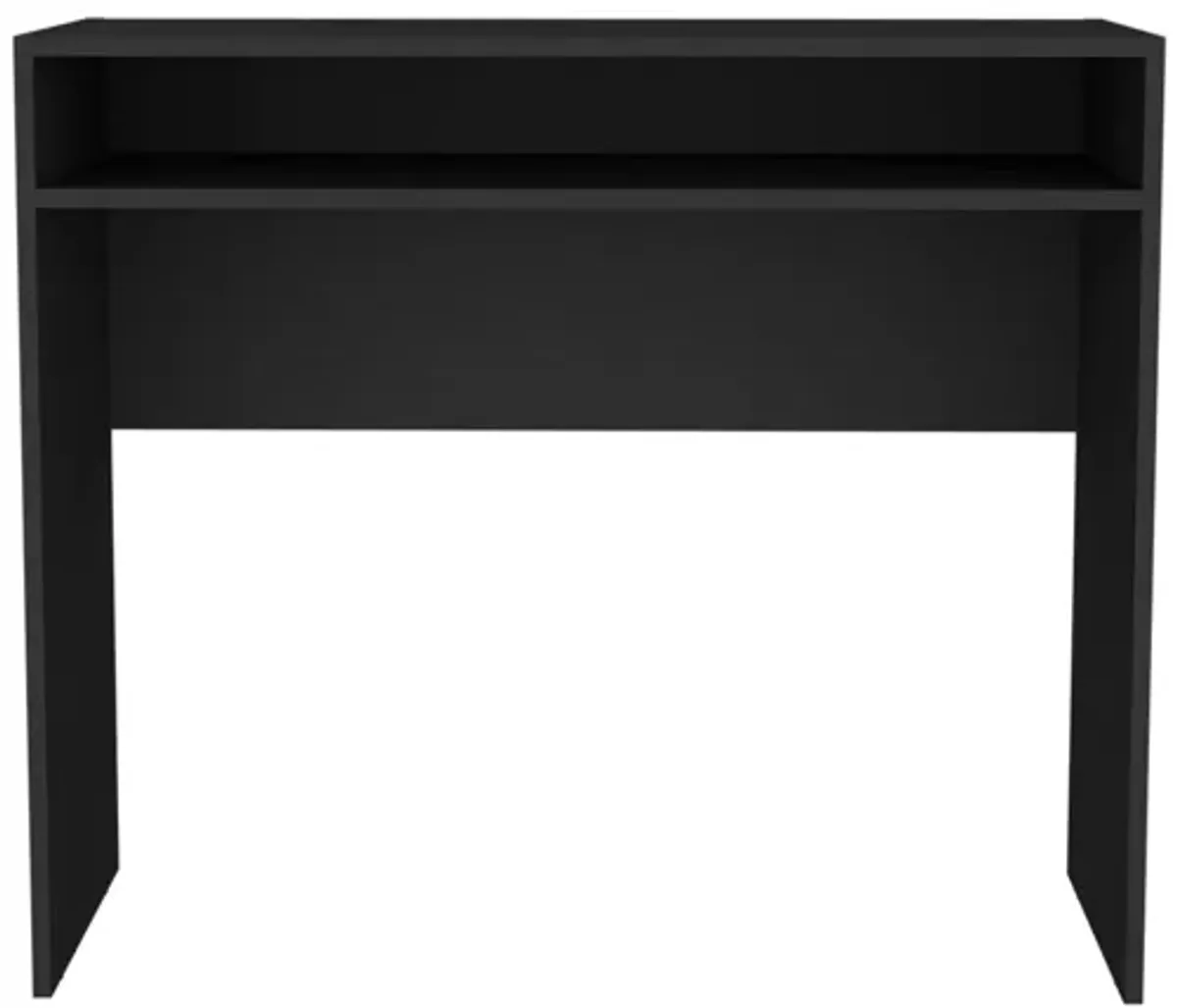 Craig Computer Desk 30.6" H, with 1 Shelf, Black