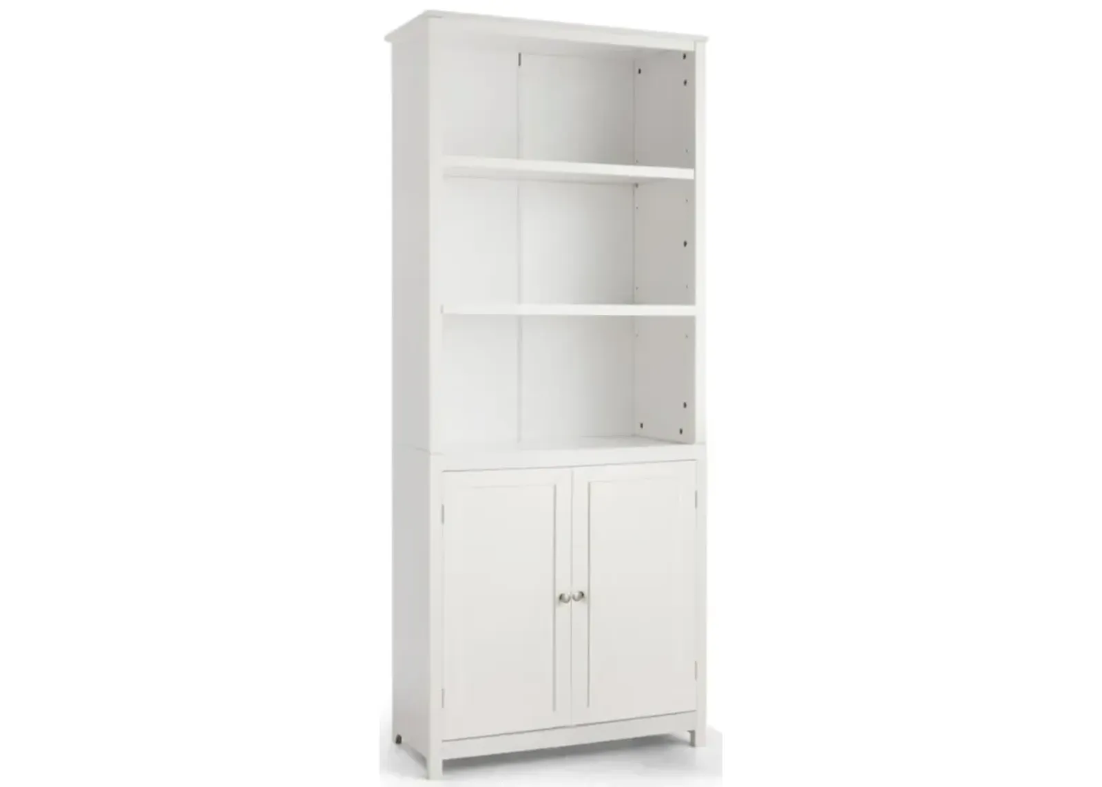 Hivvago Bookcase Shelving Storage Wooden Cabinet Unit Standing Display Bookcase with Doors