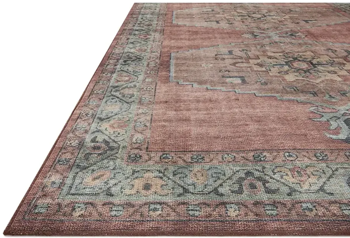 Heidi HEI05 Spice/Aqua 8'6" x 11'6" Rug by Loloi II