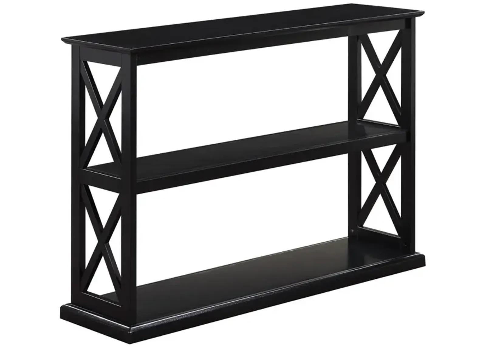 Convenience Concepts Coventry Console Table with Shelves Black