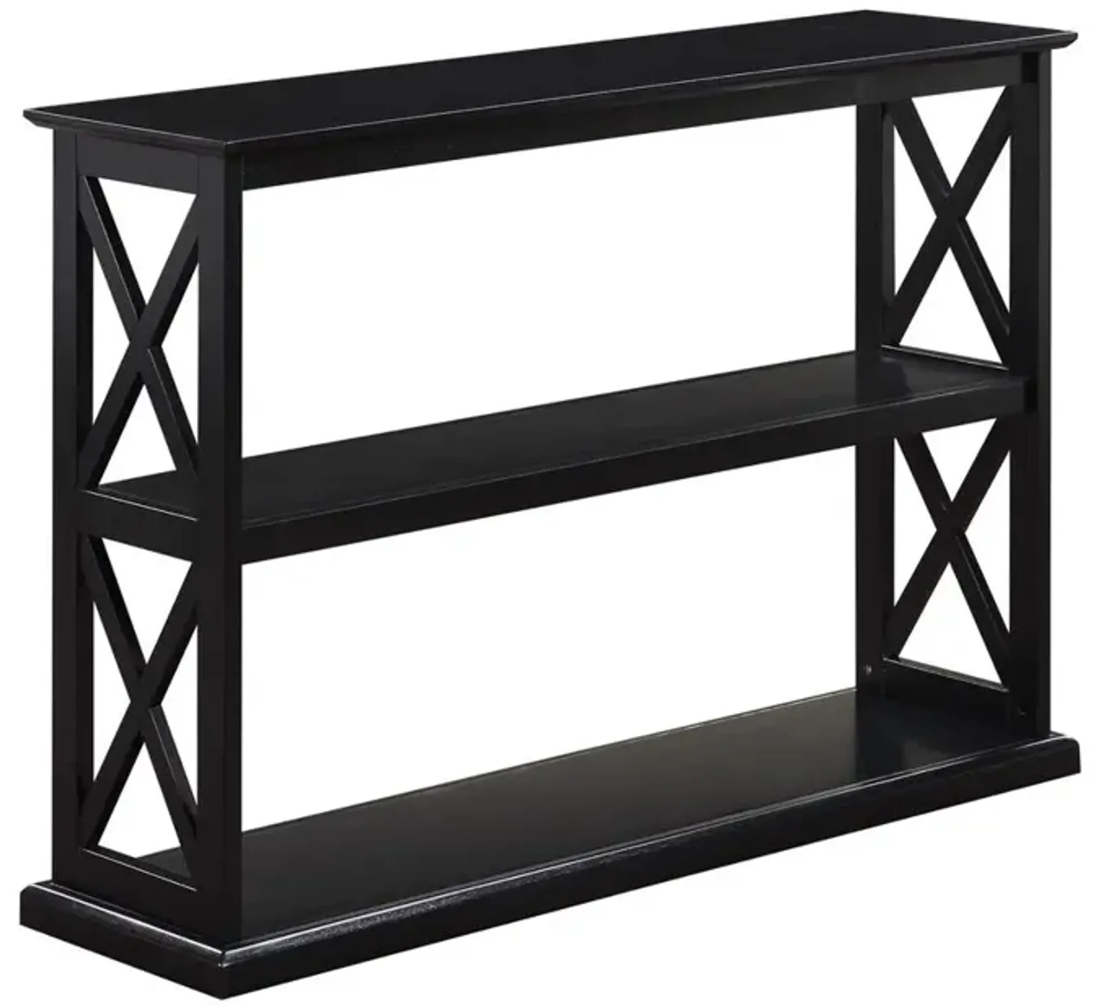 Convenience Concepts Coventry Console Table with Shelves Black