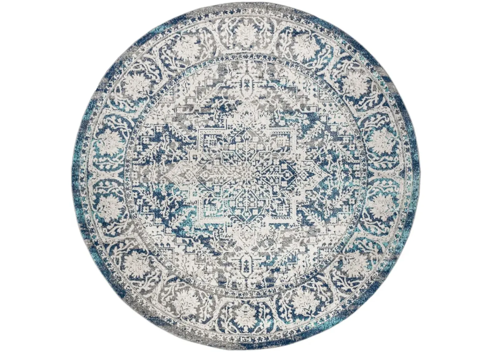 Modern Persian Vintage Medallion Area Rug