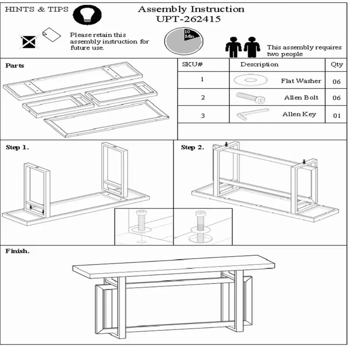 59 Inch Artisan Sideboard Console Table with Geometric Interlocked Base, Distressed Matte Gray-Benzara