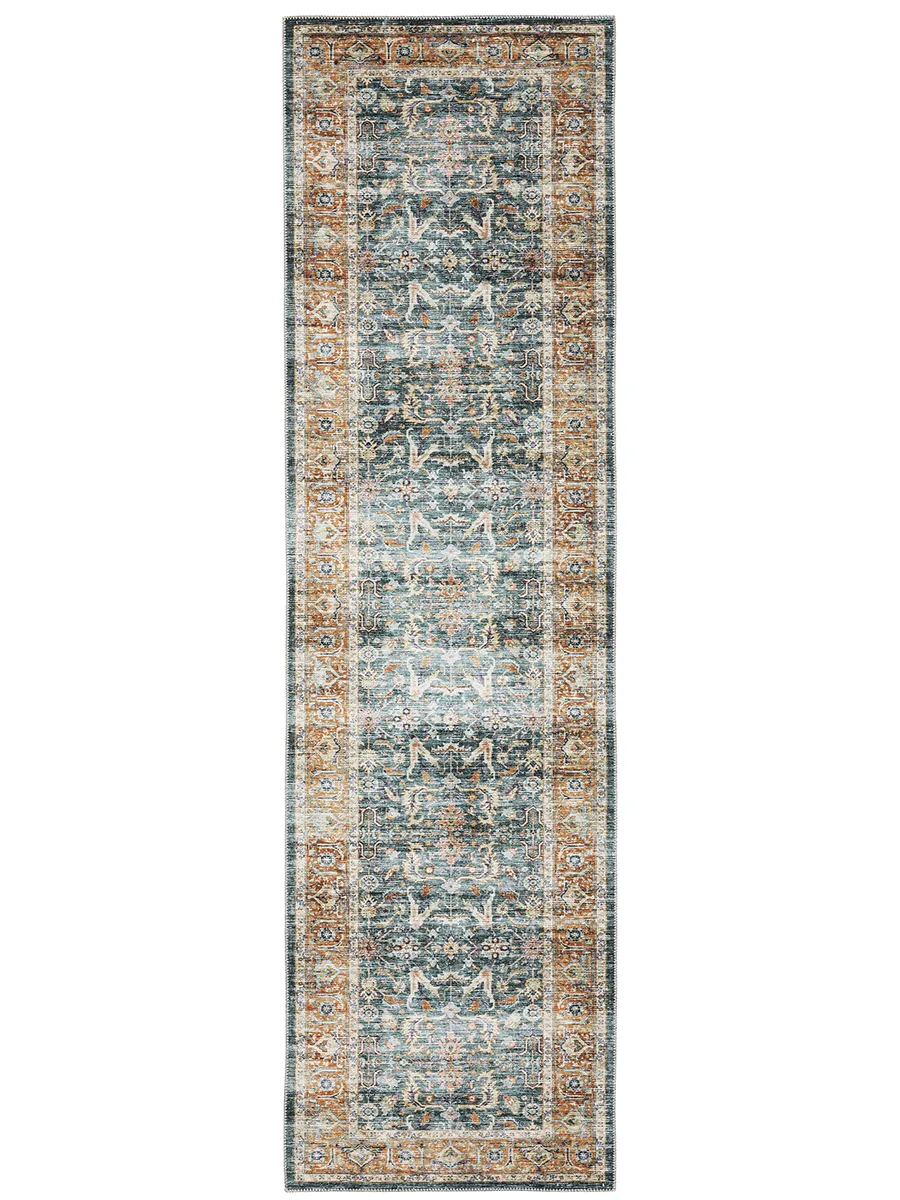 Charleston 2' x 8' Blue Rug