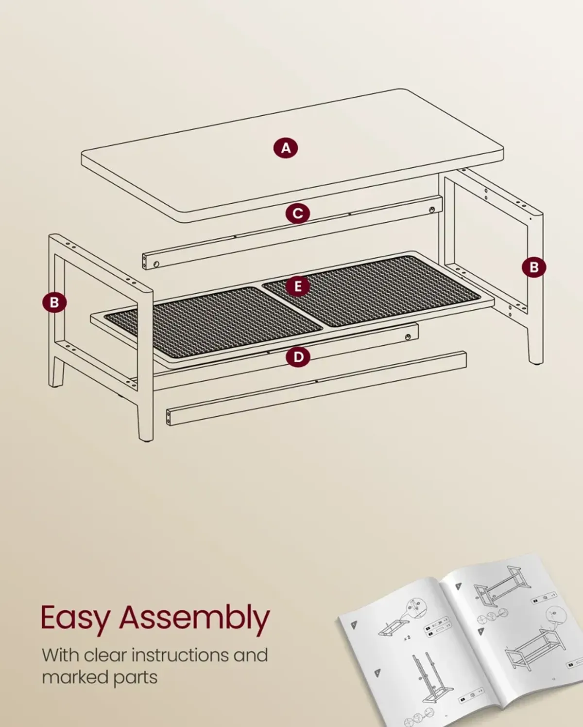 2-Tier Coffee Table for Stylish and Functional Living Room Design