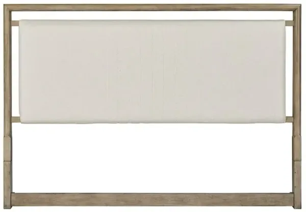 American Woodcrafters Arlington Queen Upholstered Panel Headboard - Nutmeg