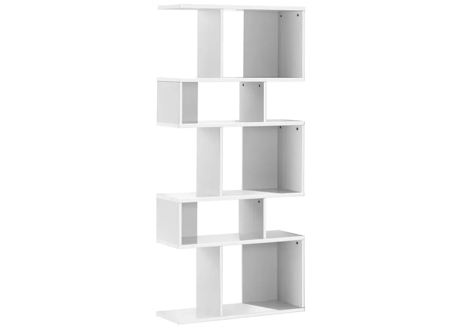 5 Cubes Ladder Shelf Corner Bookshelf Display Rack Bookcase