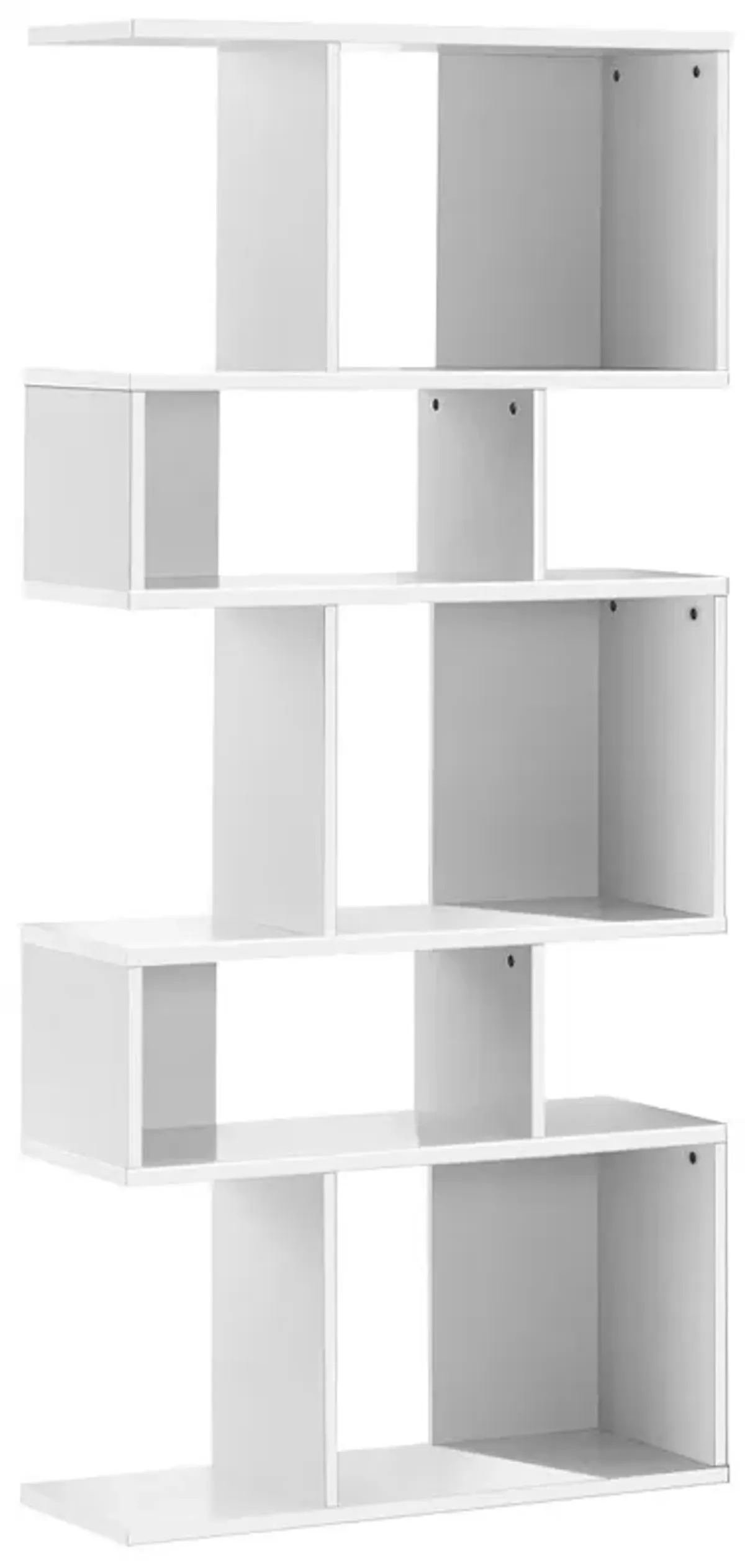 5 Cubes Ladder Shelf Corner Bookshelf Display Rack Bookcase