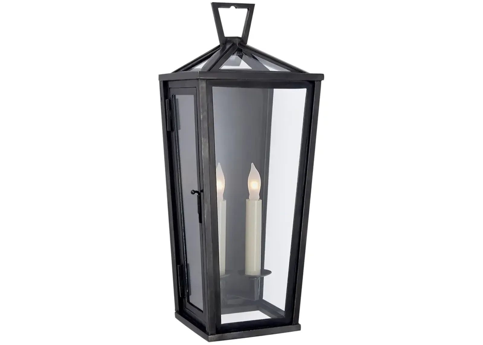 Darlana Small Tall 3/4 Wall Lantern in Bronze