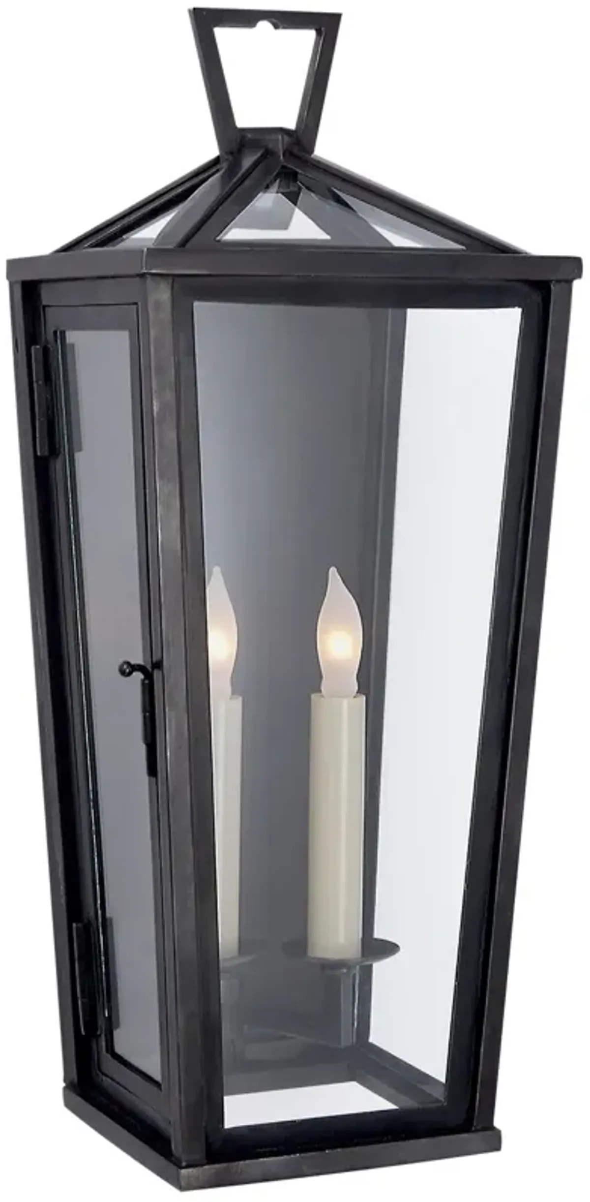 Darlana Small Tall 3/4 Wall Lantern in Bronze