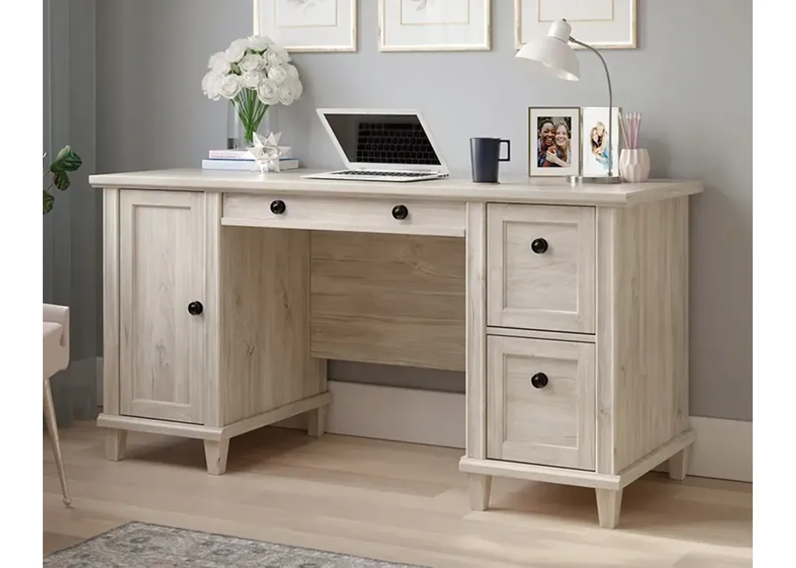 Chalked Oak Desk