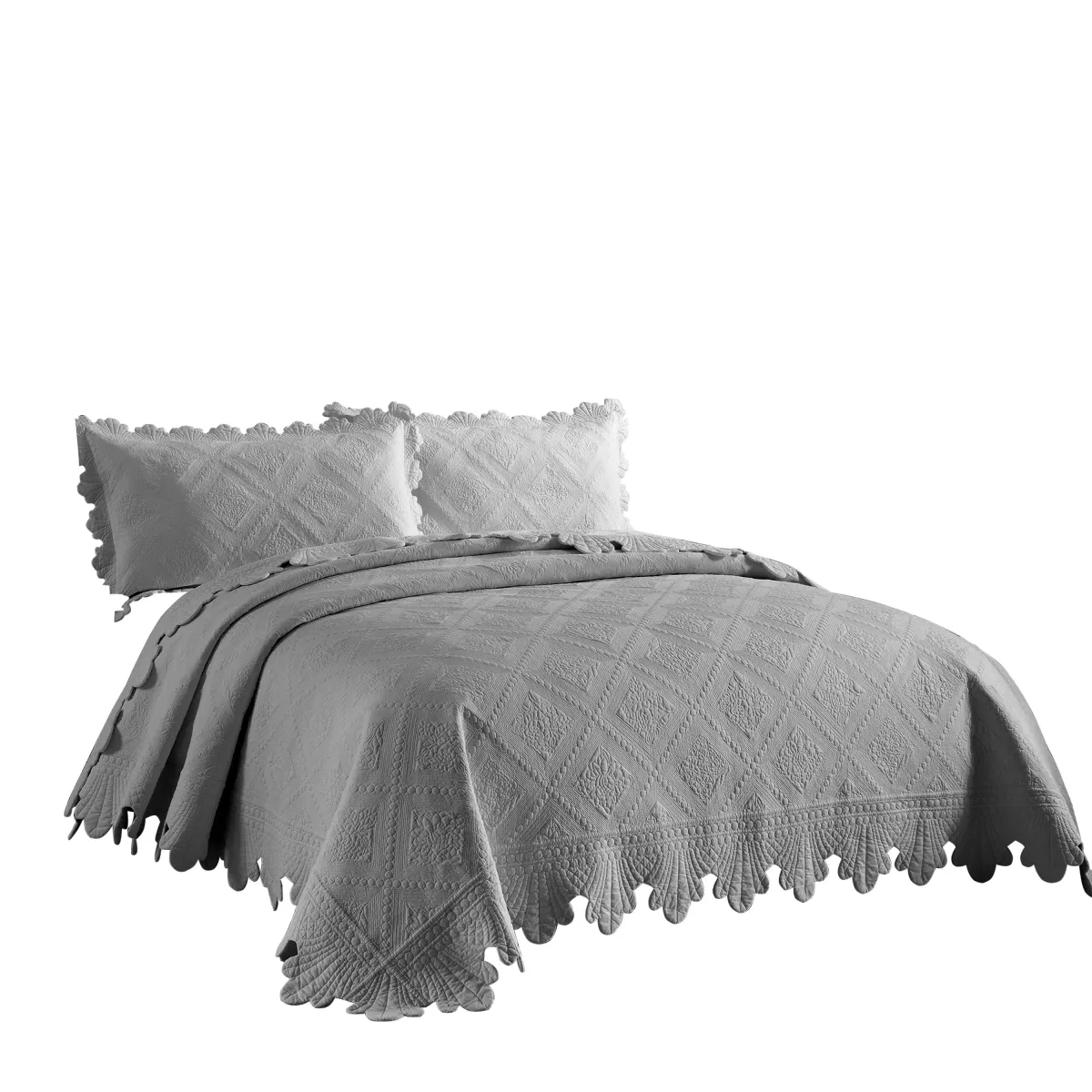 MarCielo 100% Cotton Oversized Bedspread Quilt Set TK