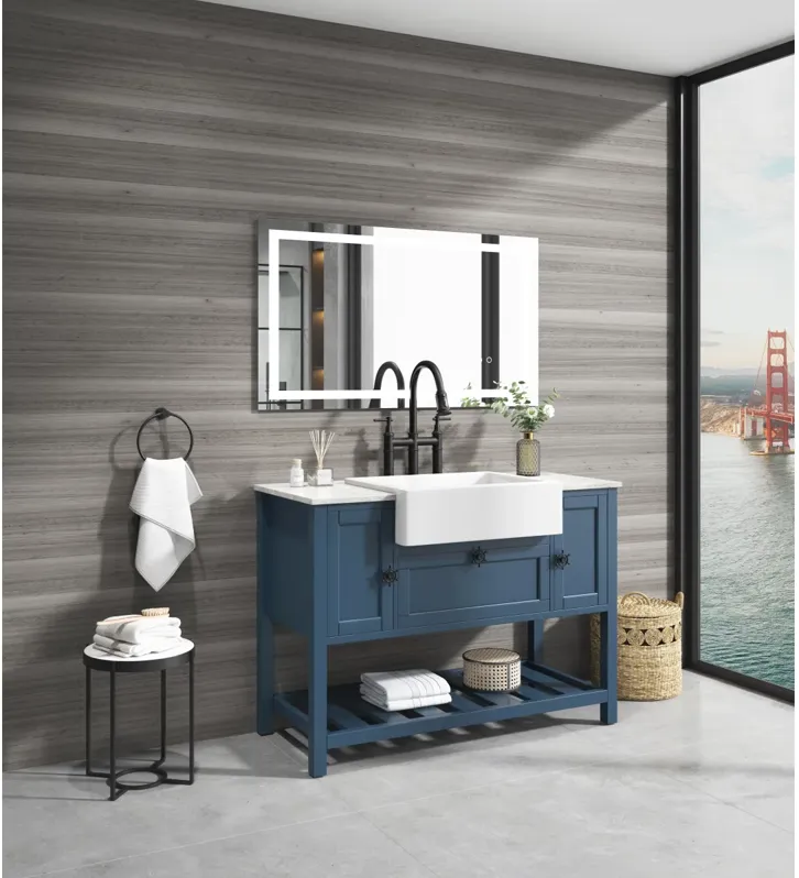 Solid Wood Bathroom Vanities Without Tops 48 In. W X 20 In. D X 33.60 In. H Bath Vanity