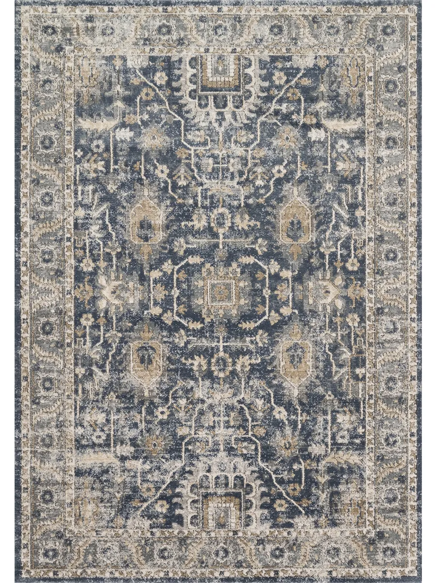 Teagan TEA03 Denim/Pebble 3'4" x 5'7" Rug