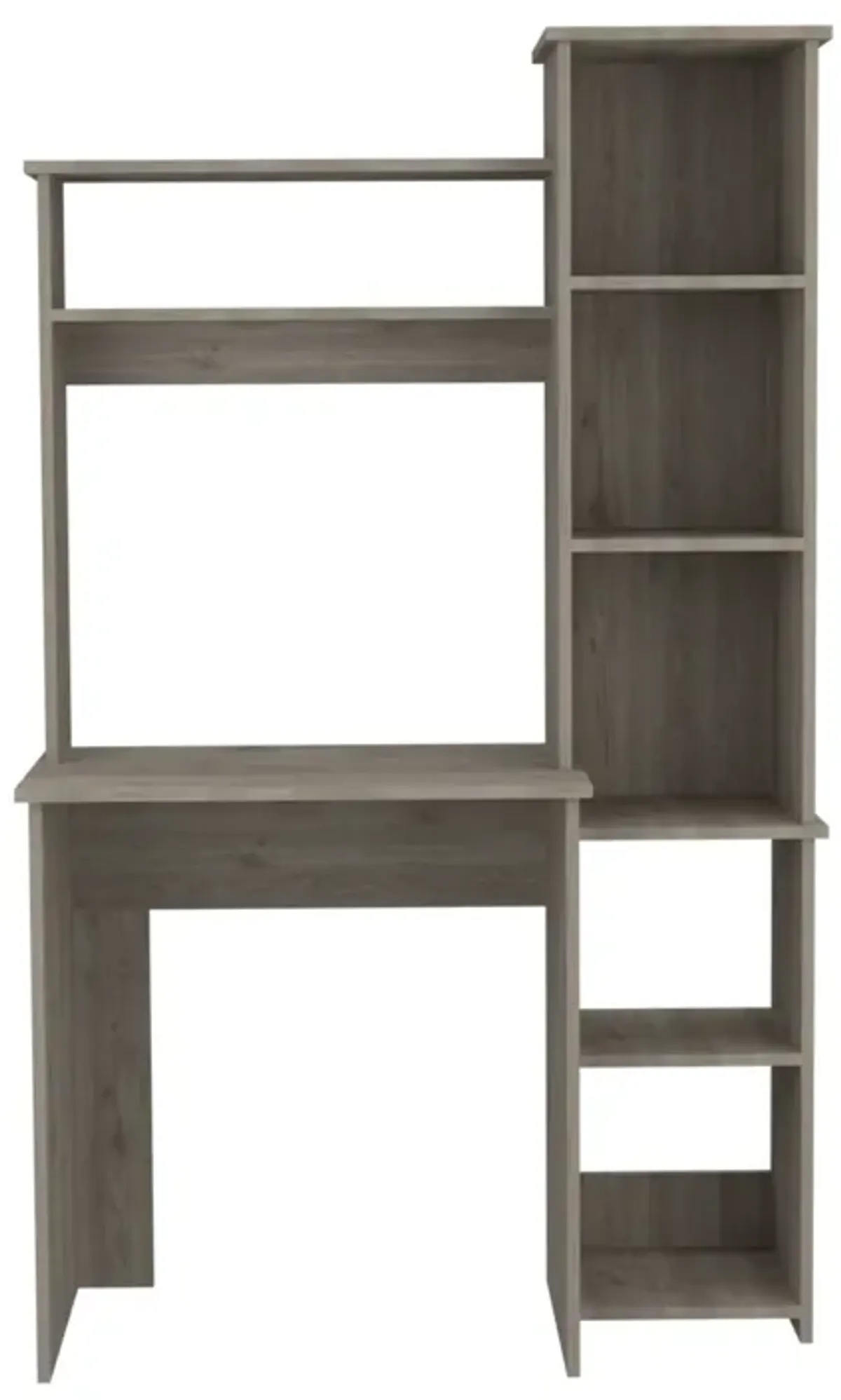 Versailles Writintg Desk, Two Superior Shelves, Five Cubbies - Light Gray