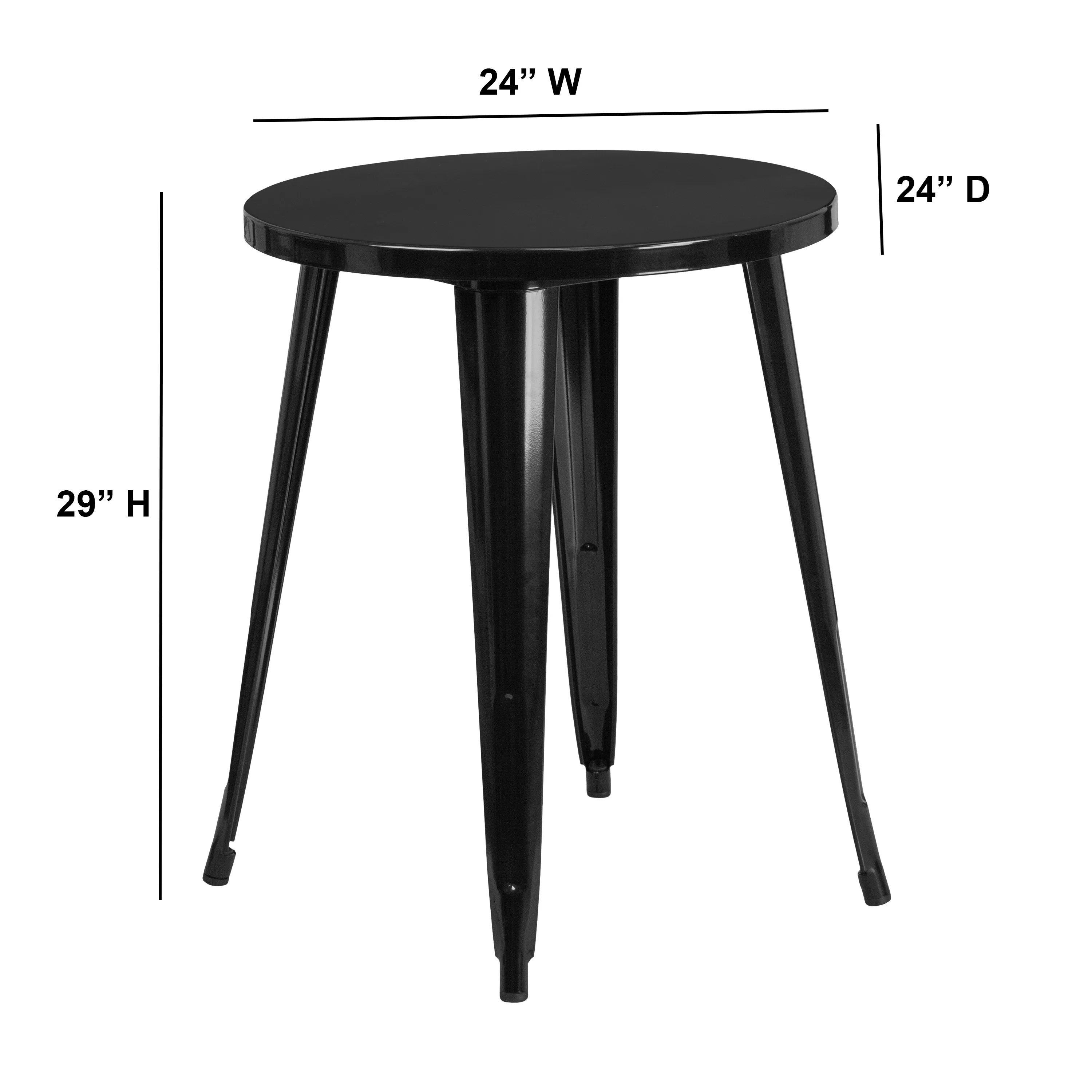 24RD Blue Metal Table