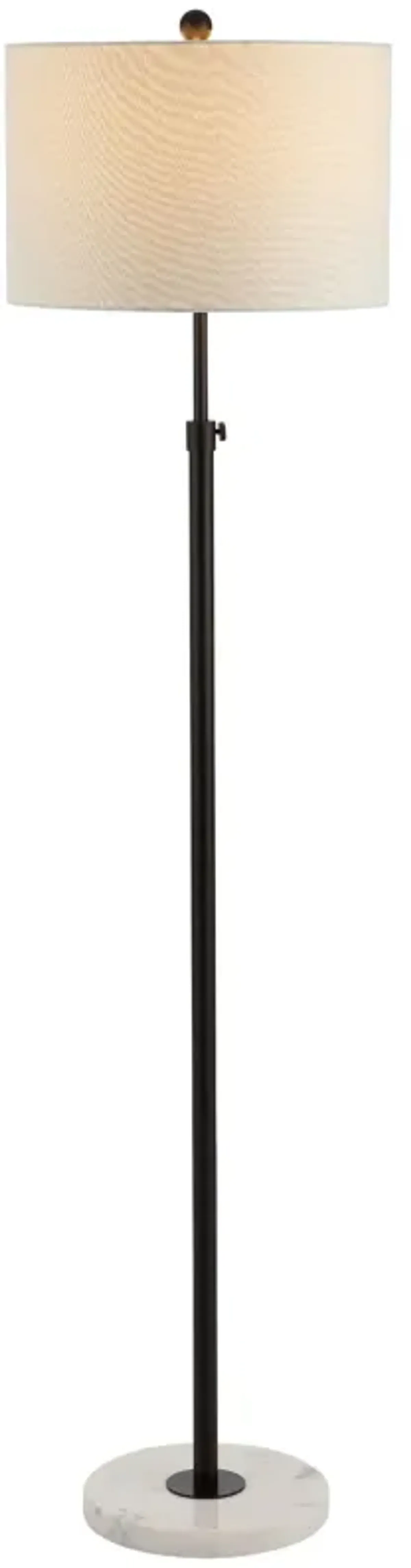 June Adjustable Metal/Marble LED Floor Lamp