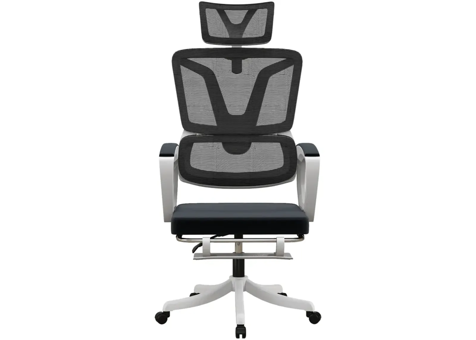 Black High Back Desk Chair: Adjustable, Lumbar Support, Footrest