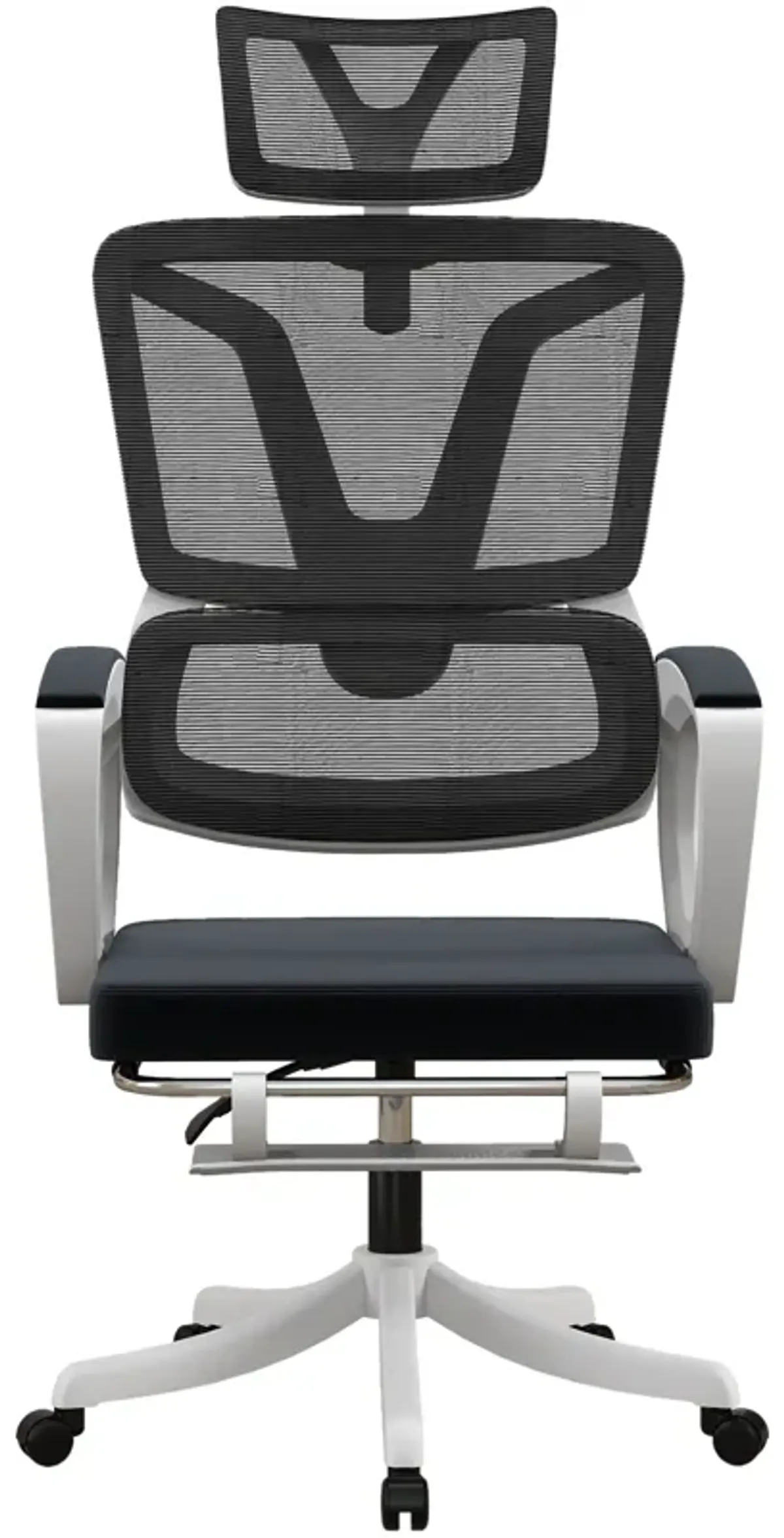 Black High Back Desk Chair: Adjustable, Lumbar Support, Footrest