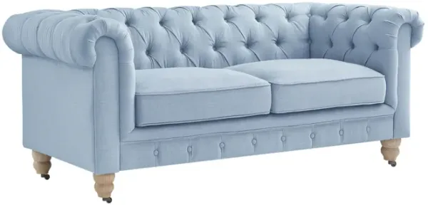 Rustic Manor Bayleigh Linen Chesterfield Loveseat