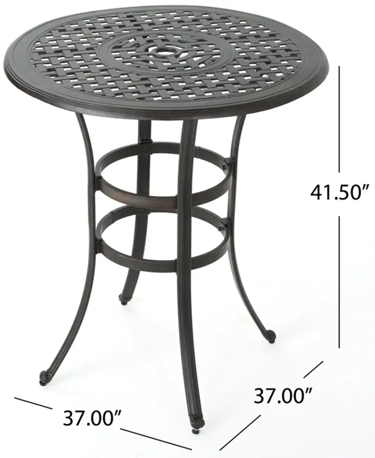 ALFRESCO 37” ROUND BAR TABLE