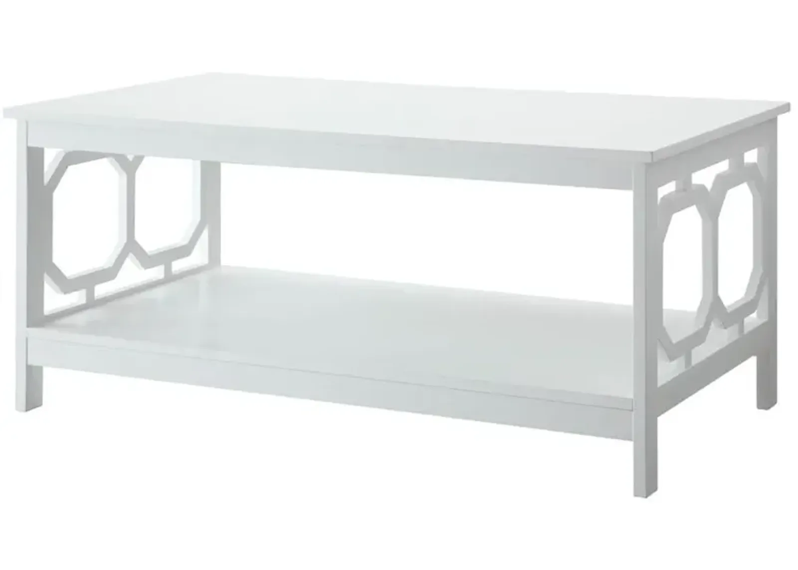 Convience Concept, Inc. Omega Coffee Table with Shelf White