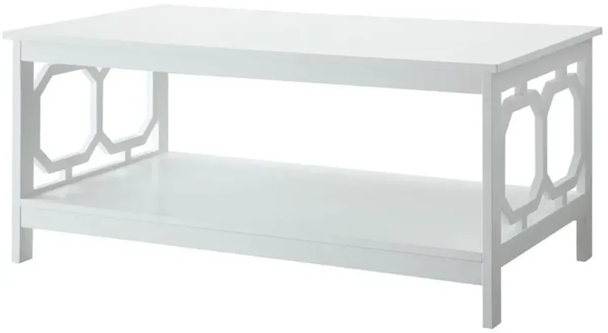 Convience Concept, Inc. Omega Coffee Table with Shelf White