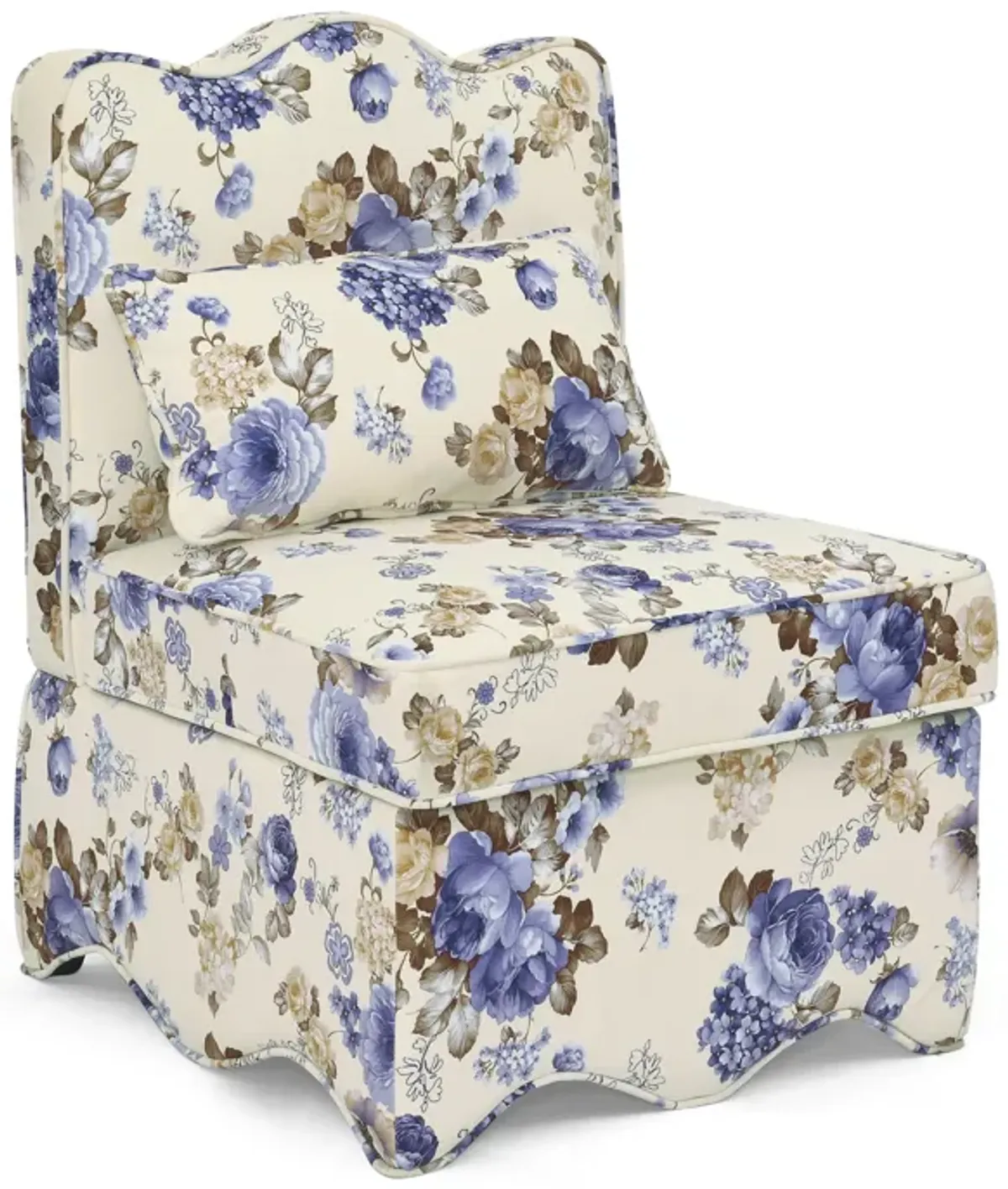 Merax Floral Dining Chair with Soft Seat Cushion and Backrest