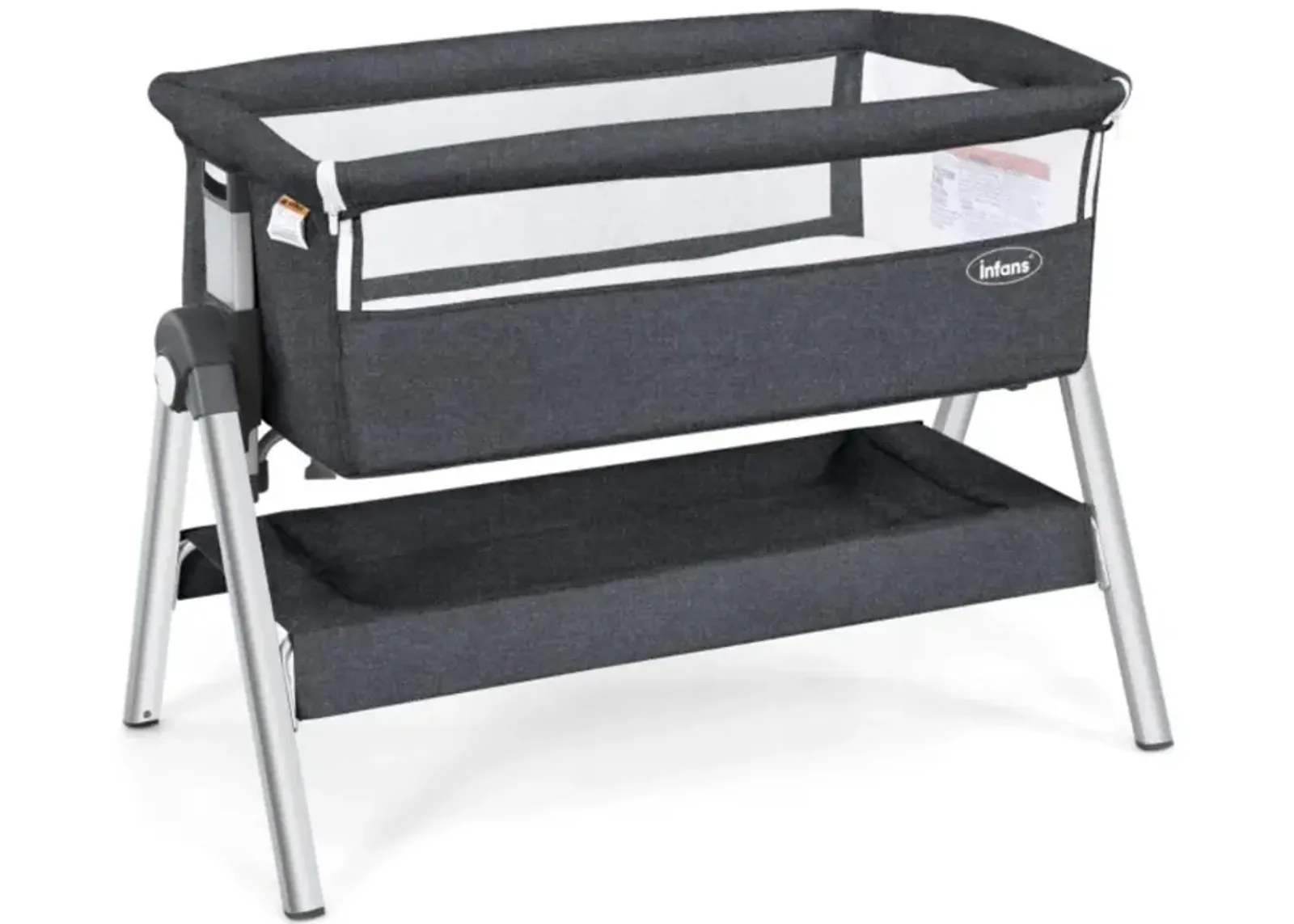 Hivvago Portable Baby Bedside Sleeper with Adjustable Heights and Angles