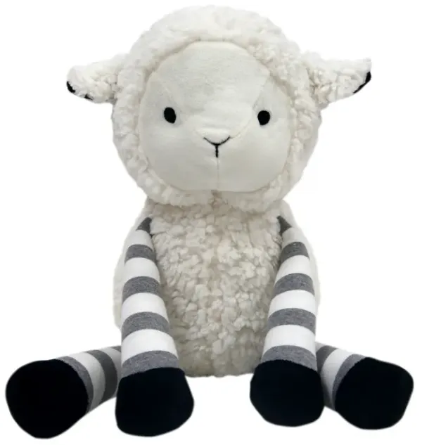 Lambs & Ivy Little Sheep White/Gray Plush Lamb Stuffed Animal Toy - Ivy