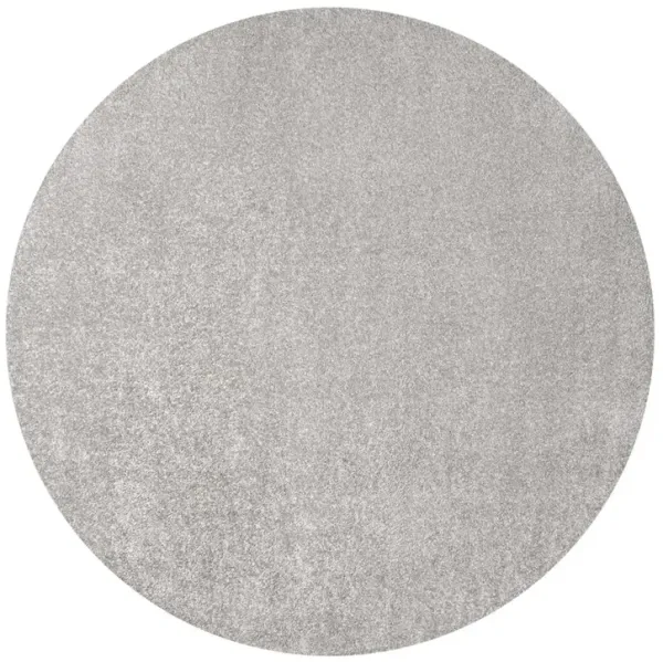 Haze Solid Low Pile Round Area Rug