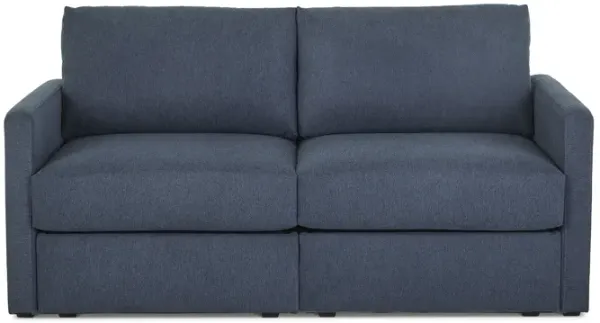Flex Denim Loveseat with Narrow Arm