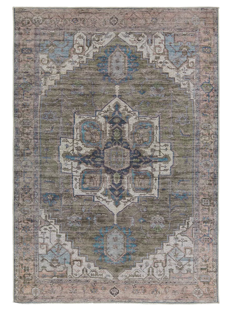 Vindage Chaplin Green 3' x 8' Runner Rug