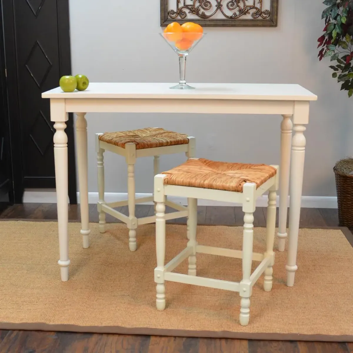 Carolina  Tuscan Bar Table with Turned Legs