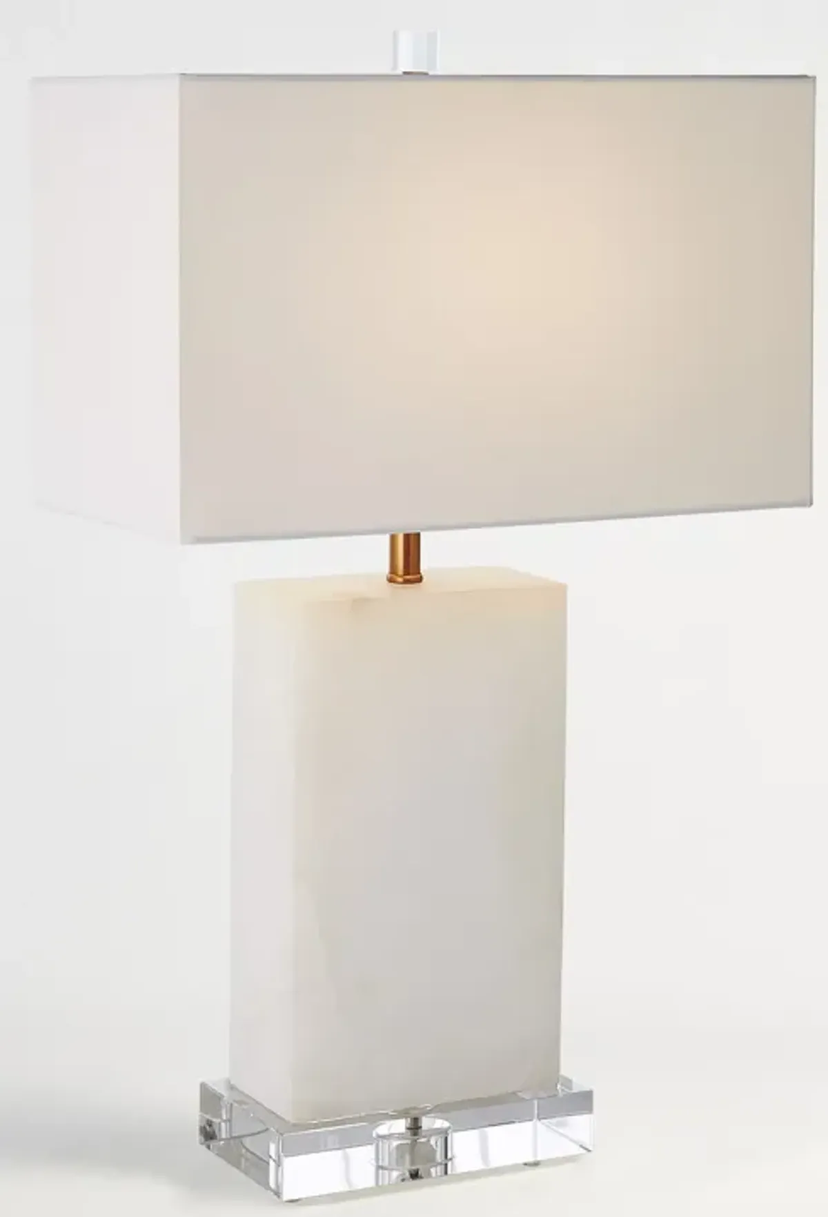 Alabaster Rectangular Table Lamp