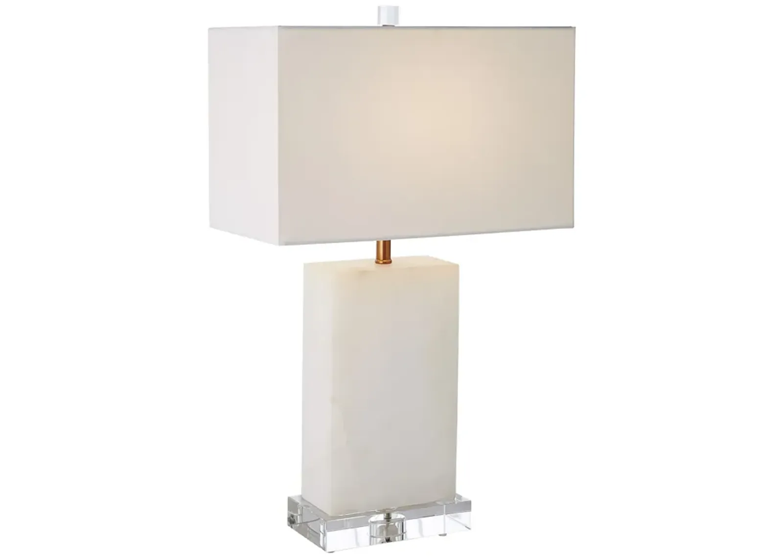 Alabaster Rectangular Table Lamp