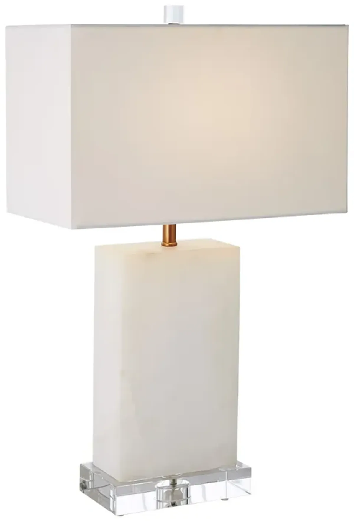 Alabaster Rectangular Table Lamp