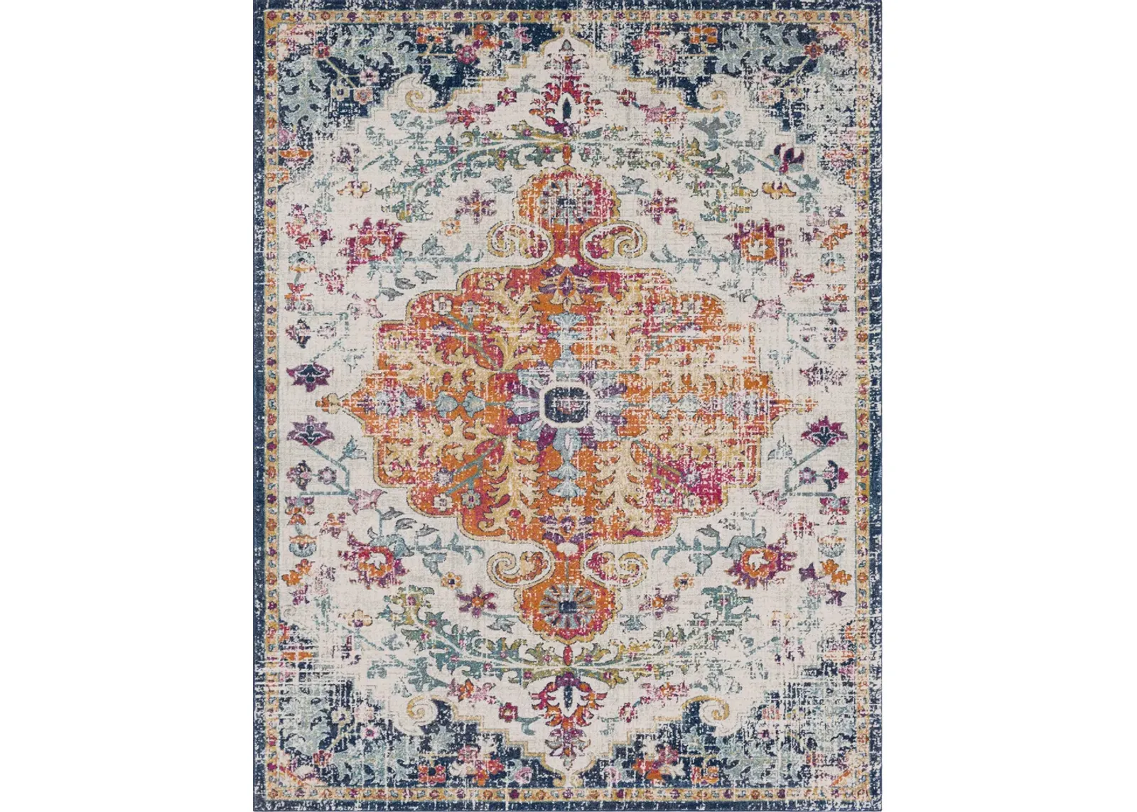 Harput HAP-1065 7'10' Round Orange Rug