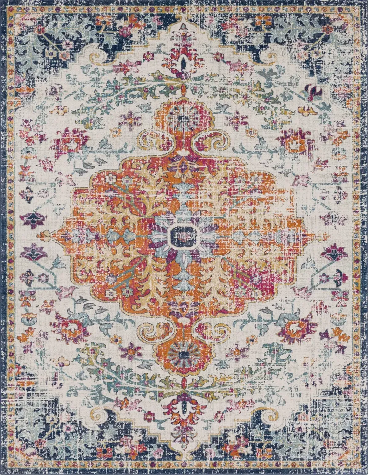 Harput HAP-1065 7'10' Round Orange Rug