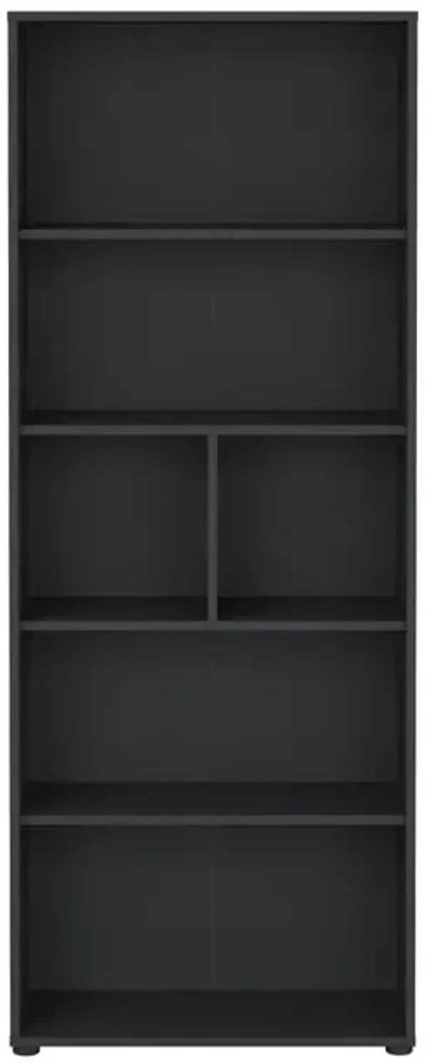 Tvilum Sign 6 Shelf Boockase, Home Office Storage, Matte Grey
