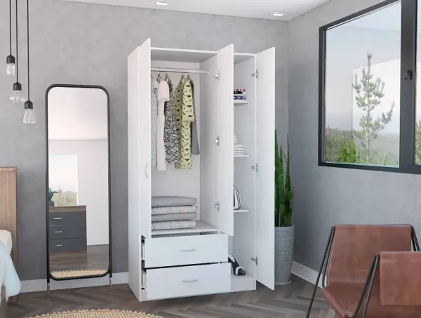 Streamdale Rowaton 2-Drawer 3-Door Armoire