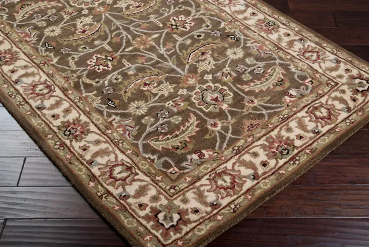 Caesar CAE-1022 6' Round Brown Rug