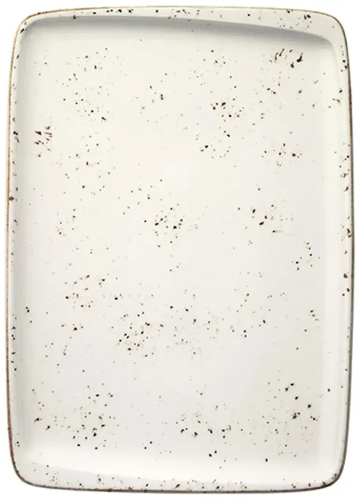 Grain 14.25" x 10.25" x h:0.75" Rectangular Decorated Porcelain Platter