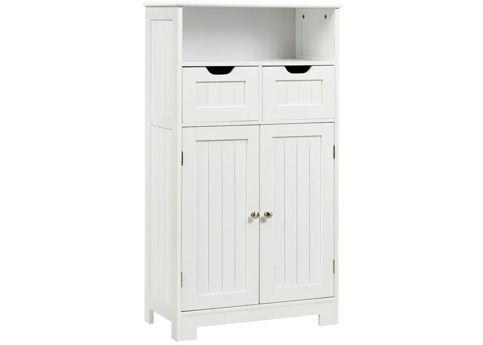 Bathroom Wooden Side Cabinet  with 2 Drawers and 2 Doors